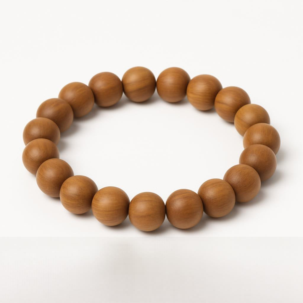 ZenWood™ Herbal Incense Bracelet – Sandalwood Beads for Focus & Calm